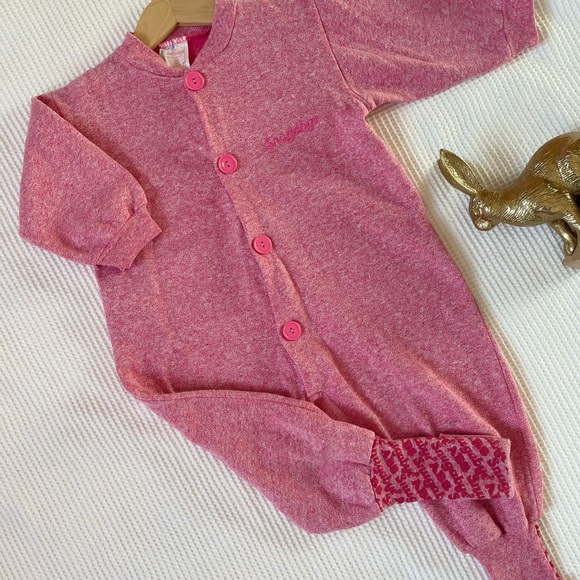 snugabye Other - Vintage Snugabye Cozy Pink Kids Pajamas